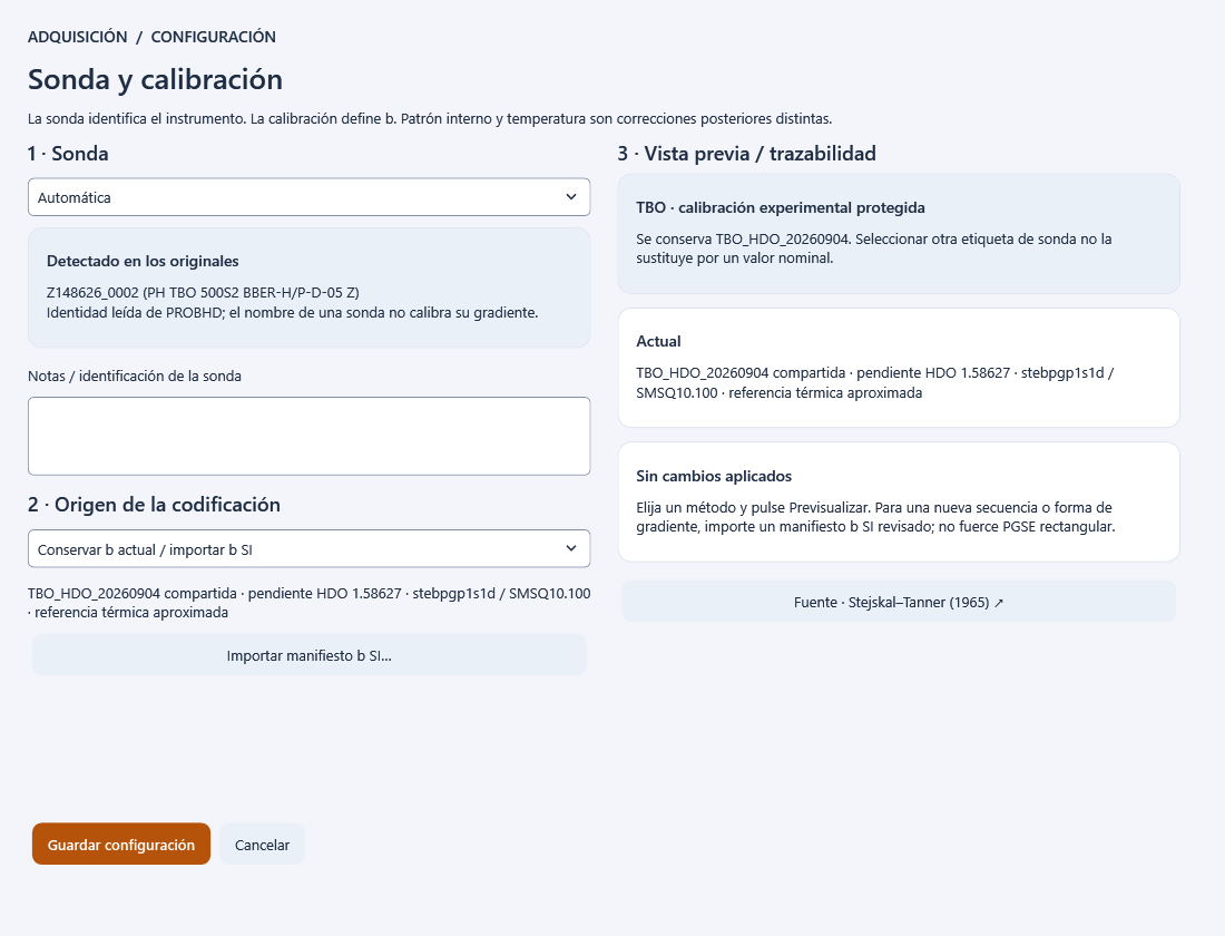 DiffAtOnce Prime 0.10.1 · Probe and b calibration · Real-case settings