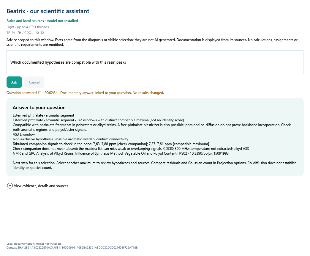 ResinAtOnce 0.48.1 · Beatrix · archived-context hypotheses · TP194